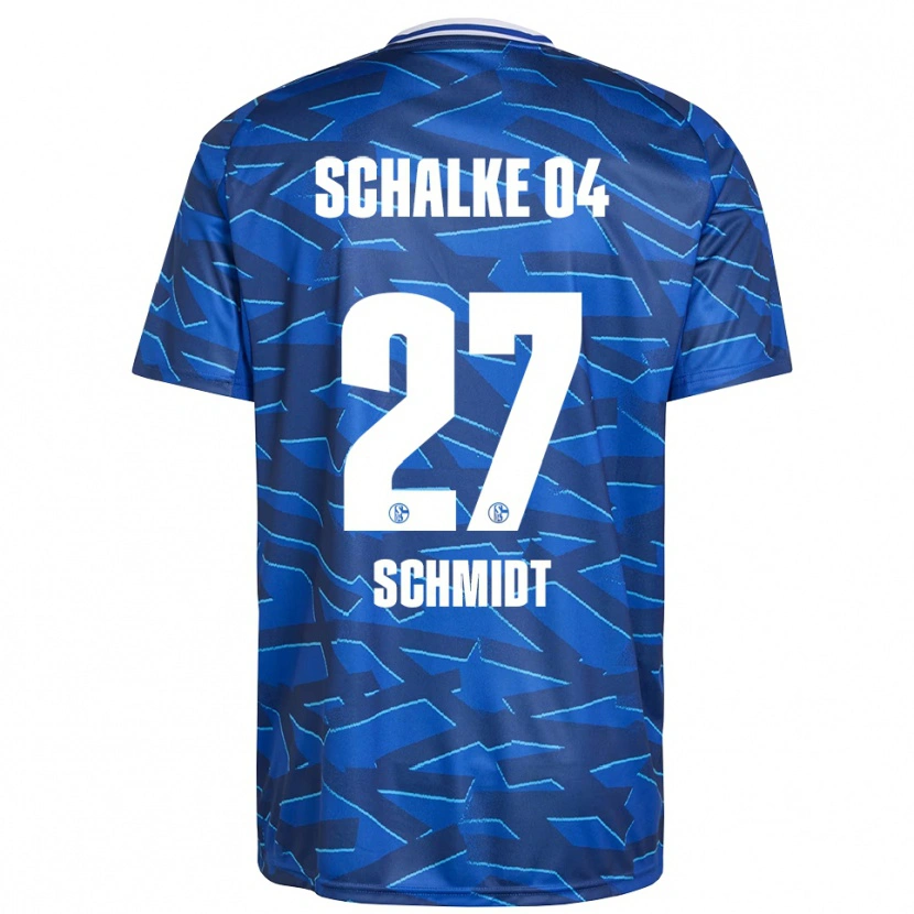Danxen Mulher Camisola Tim Schmidt #27 Azul Royal Branco Principal 2025/26 Camisa Brasil