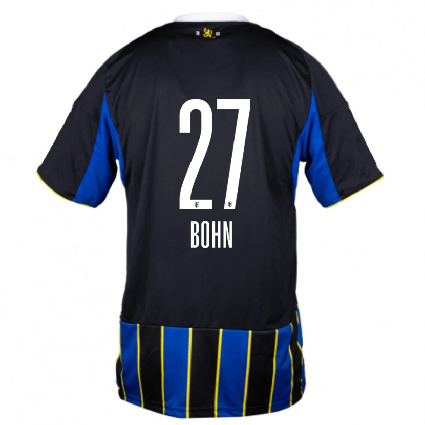 Danxen Mulher Camisola Sebastian Bohn #27 Azul Preto Amarelo Principal 2025/26 Camisa Brasil