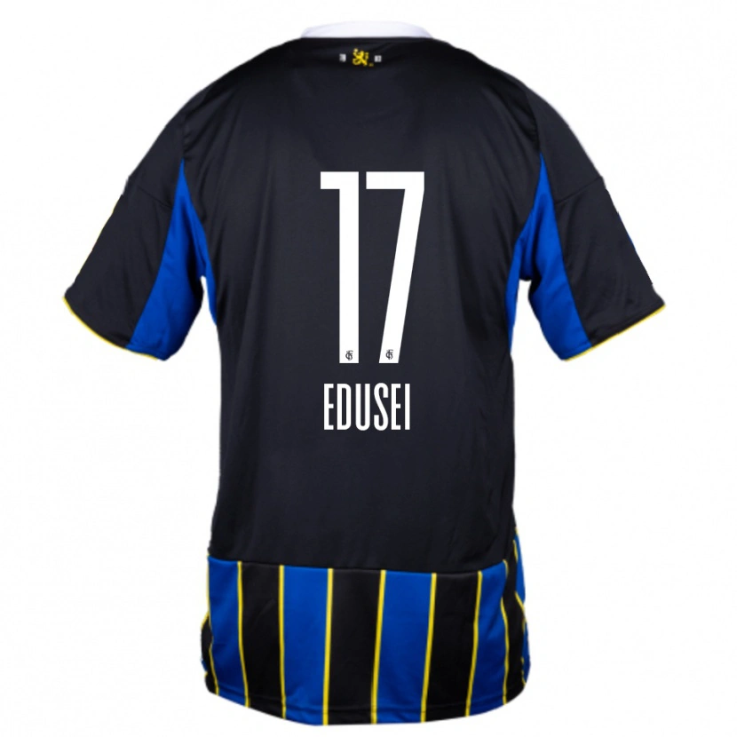 Danxen Mulher Camisola Damien Edusei #17 Azul Preto Amarelo Principal 2025/26 Camisa Brasil