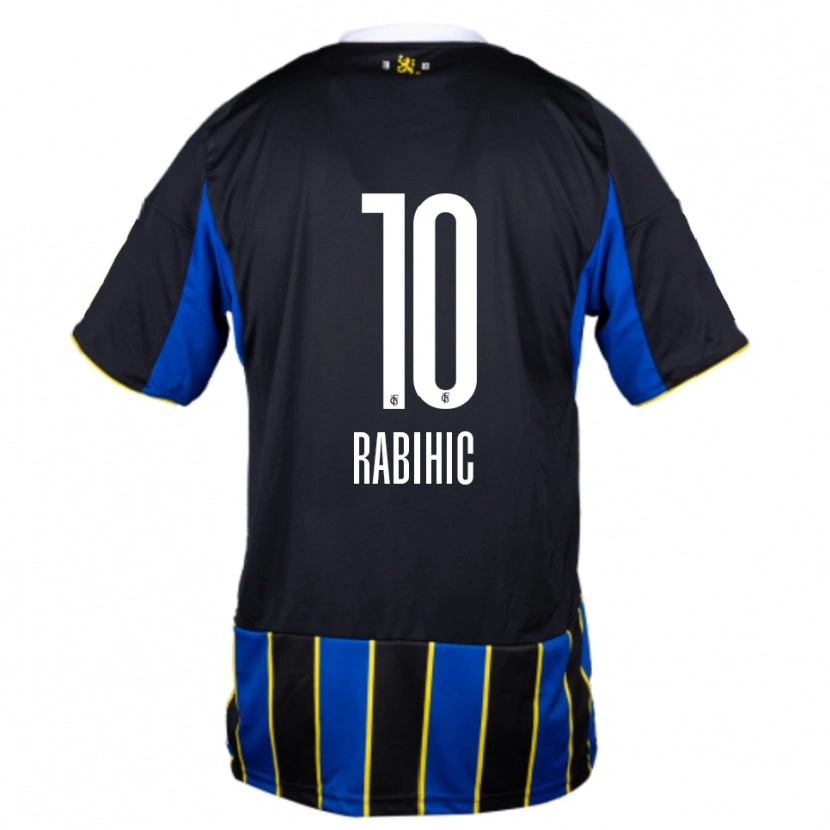 Danxen Mulher Camisola Kasim Rabihic #10 Azul Preto Amarelo Principal 2025/26 Camisa Brasil