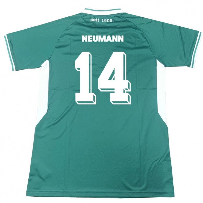 Danxen Mulher Camisola Felix Neumann #14 Verde Branco Principal 2025/26 Camisa Brasil