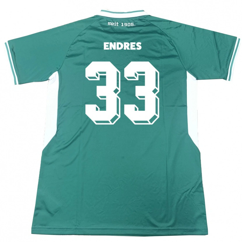 Danxen Mulher Camisola Joshua Endres #33 Verde Branco Principal 2025/26 Camisa Brasil