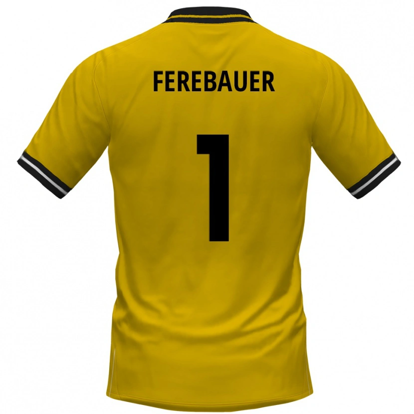 Danxen Mulher Camisola Philipp Ferebauer #1 Amarelo Preto Principal 2025/26 Camisa Brasil