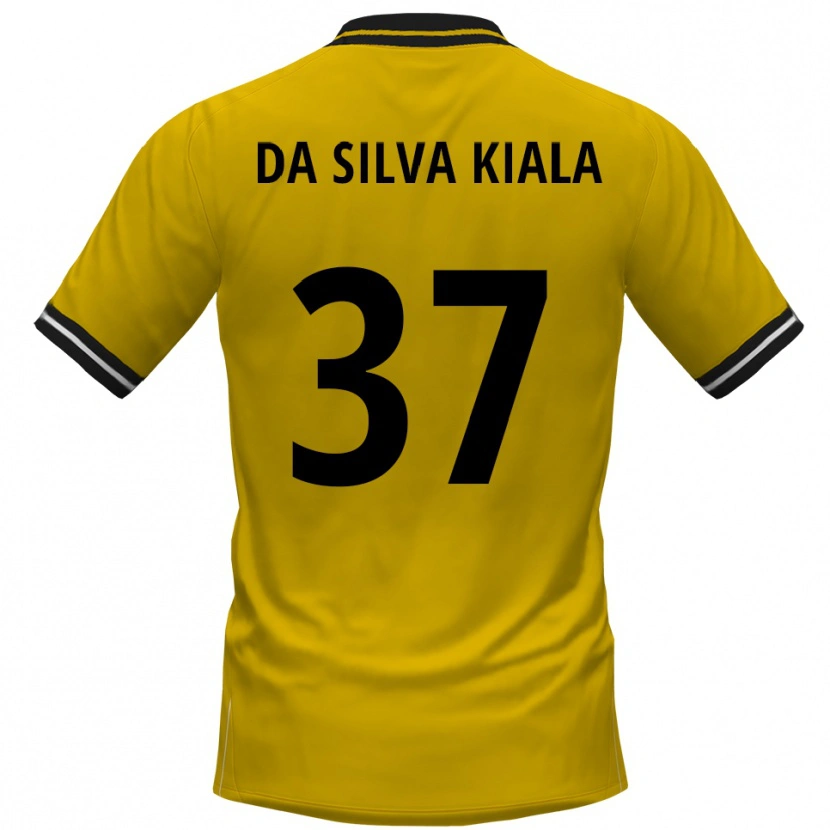 Danxen Mulher Camisola Joel Da Silva Kiala #37 Amarelo Preto Principal 2025/26 Camisa Brasil