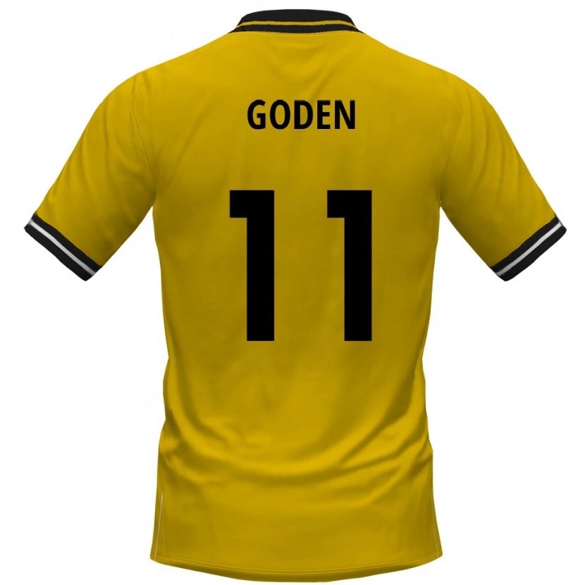 Danxen Mulher Camisola Kevin Goden #11 Amarelo Preto Principal 2025/26 Camisa Brasil