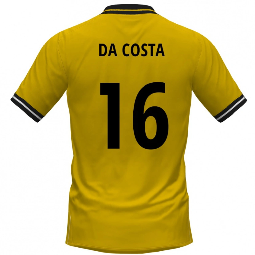 Danxen Mulher Camisola Fabricio Sylva Da Costa #16 Amarelo Preto Principal 2025/26 Camisa Brasil
