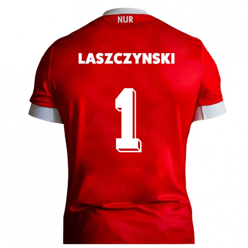 Danxen Mulher Camisola Adam Laszczynski #1 Vermelho Branco Principal 2025/26 Camisa Brasil