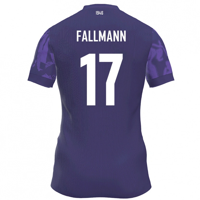 Danxen Mulher Camisola Pascal Fallmann #17 Roxo Branco Principal 2025/26 Camisa Brasil