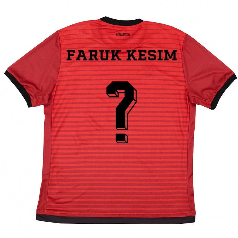 Danxen Mulher Camisola Efkan Faruk Kesim #0 Vermelho Preto Principal 2025/26 Camisa Brasil