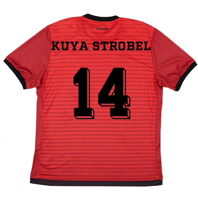 Danxen Mulher Camisola Melissa Kuya Strobel #14 Vermelho Preto Principal 2025/26 Camisa Brasil