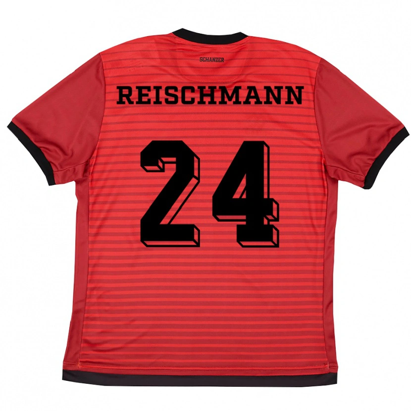 Danxen Mulher Camisola Stefanie Reischmann #24 Vermelho Preto Principal 2025/26 Camisa Brasil