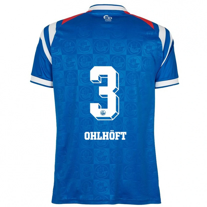 Danxen Mulher Camisola Louis Ohlhöft #3 Azul Branco Vermelho Principal 2025/26 Camisa Brasil
