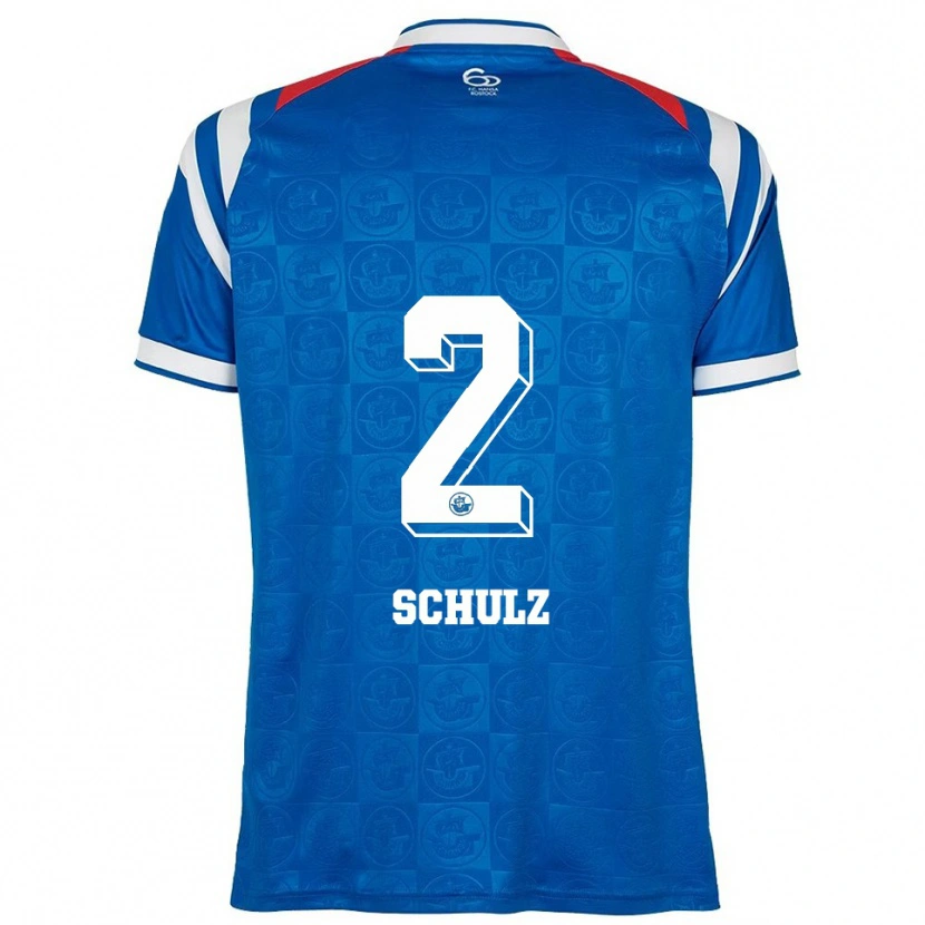 Danxen Mulher Camisola Nils Schulz #2 Azul Branco Vermelho Principal 2025/26 Camisa Brasil