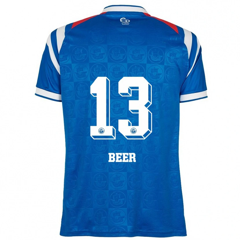 Danxen Mulher Camisola Darian Beer #13 Azul Branco Vermelho Principal 2025/26 Camisa Brasil