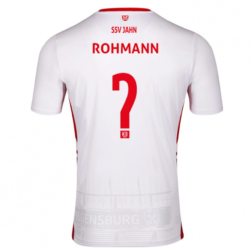 Danxen Mulher Camisola Jonas Rohmann #0 Branco Vermelho Principal 2025/26 Camisa Brasil
