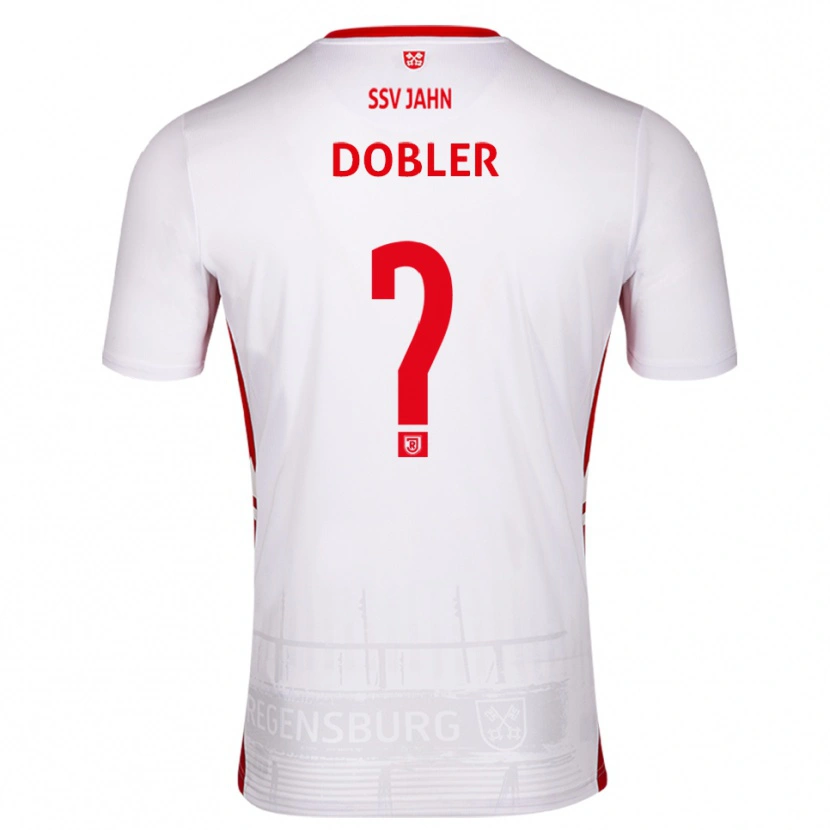 Danxen Mulher Camisola Maximilian Dobler #0 Branco Vermelho Principal 2025/26 Camisa Brasil