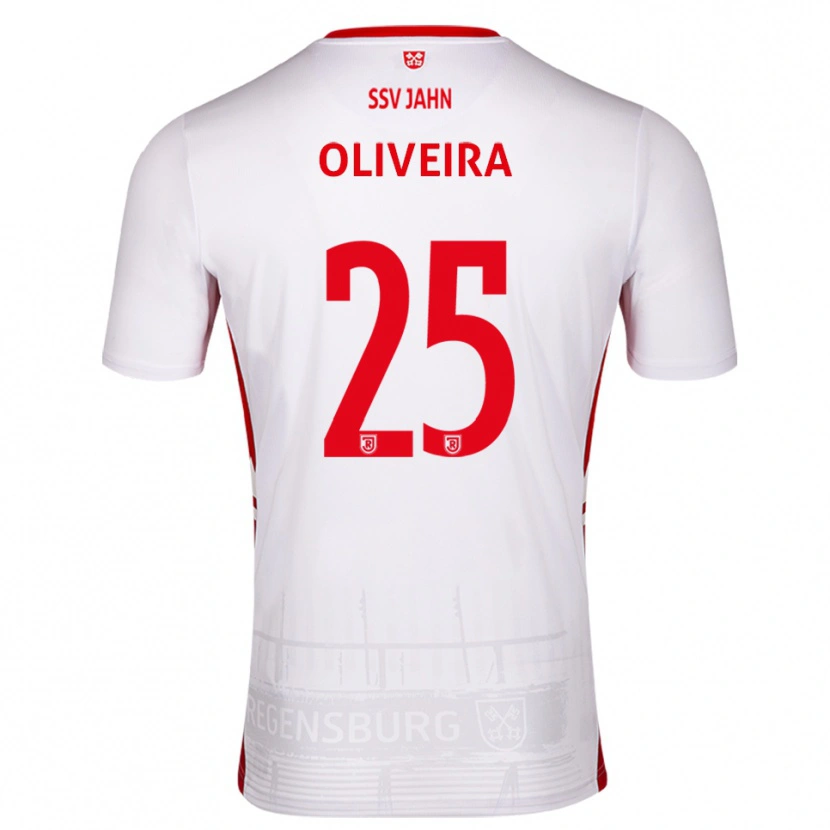 Danxen Mulher Camisola Nicolas Oliveira #25 Branco Vermelho Principal 2025/26 Camisa Brasil