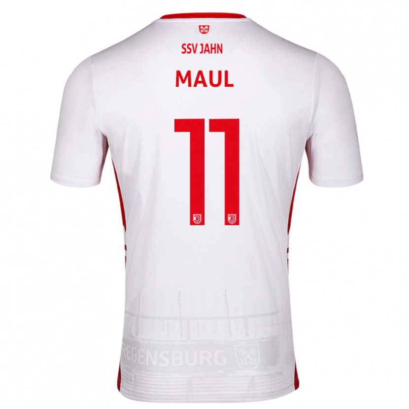 Danxen Mulher Camisola Marco Maul #11 Branco Vermelho Principal 2025/26 Camisa Brasil
