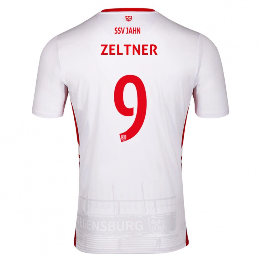 Danxen Mulher Camisola Milan Zeltner #9 Branco Vermelho Principal 2025/26 Camisa Brasil