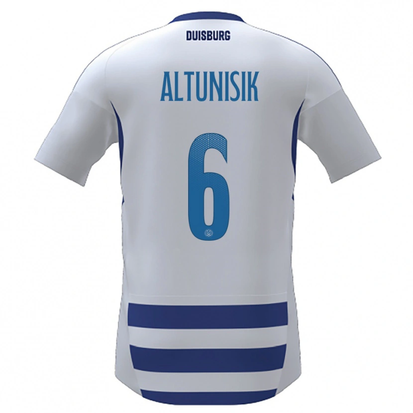 Danxen Mulher Camisola Kerim Altunisik #6 Branco Azul Principal 2025/26 Camisa Brasil