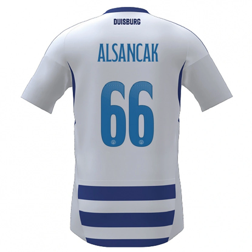 Danxen Mulher Camisola Duygu Alsancak #66 Branco Azul Principal 2025/26 Camisa Brasil