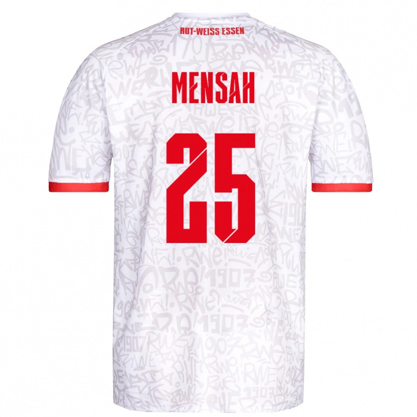 Danxen Mulher Camisola Franklin Opoku-Mensah #25 Branco Vermelho Principal 2025/26 Camisa Brasil