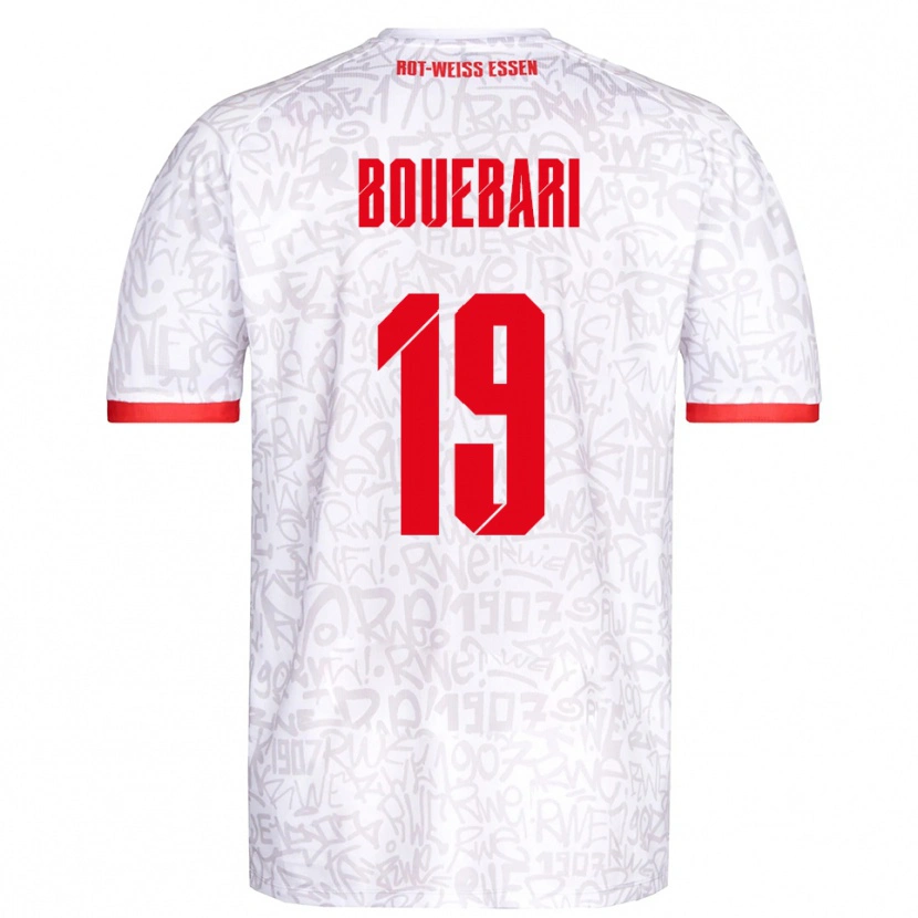 Danxen Mulher Camisola Franci Bouebari #19 Branco Vermelho Principal 2025/26 Camisa Brasil
