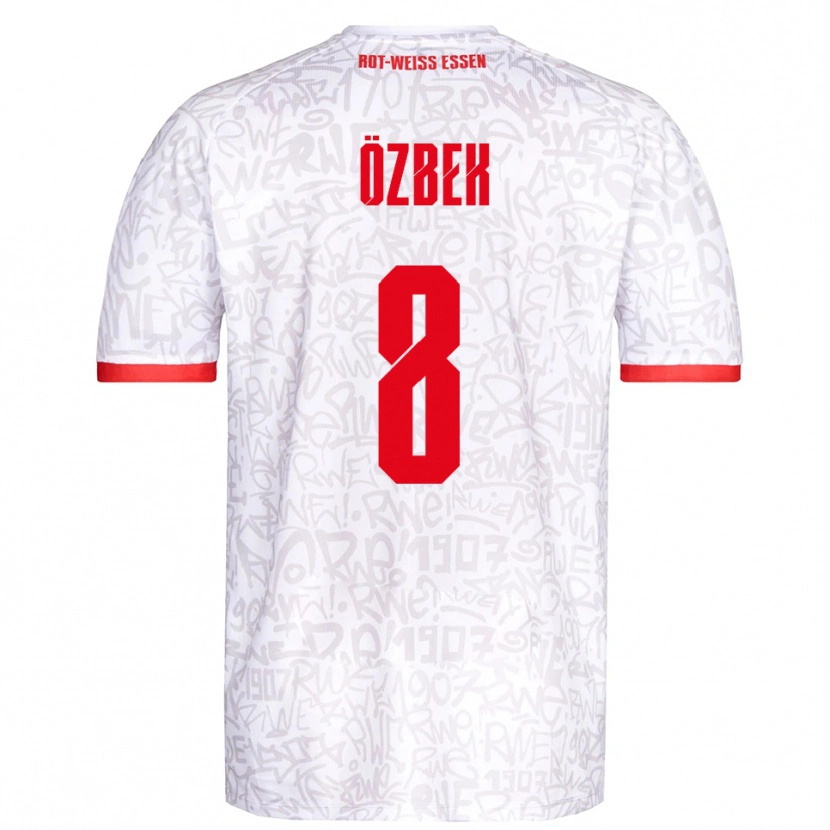 Danxen Mulher Camisola Boran Özbek #8 Branco Vermelho Principal 2025/26 Camisa Brasil