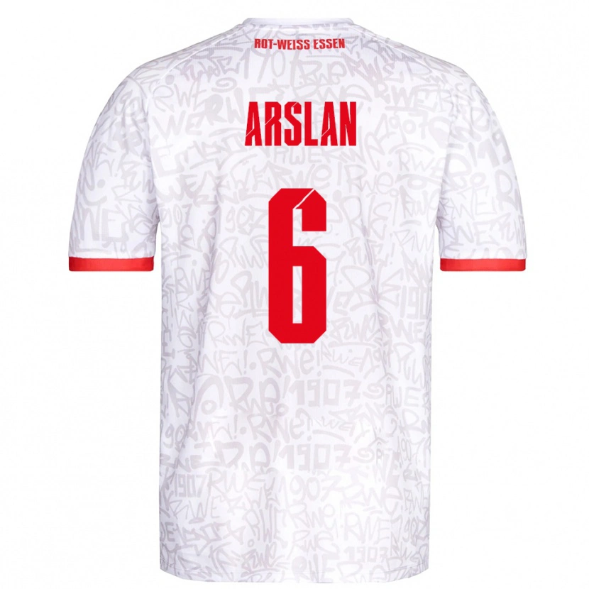 Danxen Mulher Camisola Ahmet Arslan #6 Branco Vermelho Principal 2025/26 Camisa Brasil