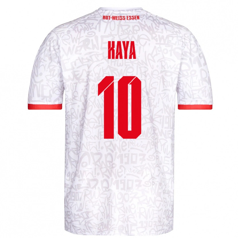 Danxen Mulher Camisola Kamil Kaya #10 Branco Vermelho Principal 2025/26 Camisa Brasil