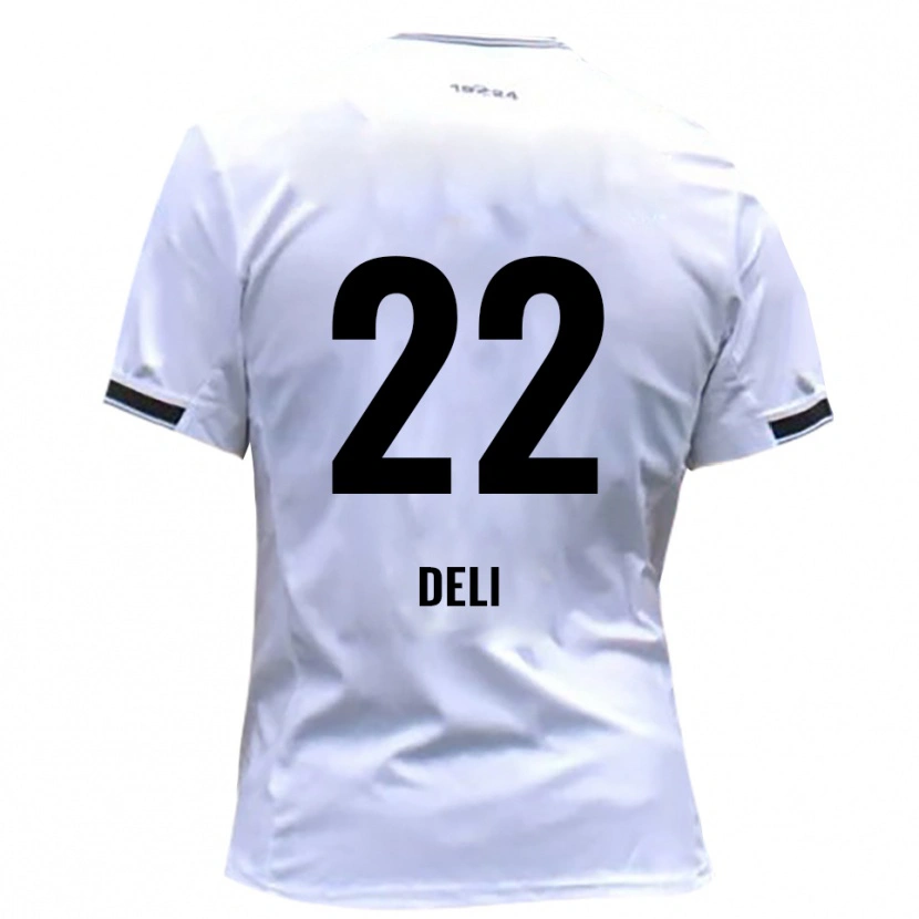 Danxen Mulher Camisola Levin Deli #22 Branco Vermelho Principal 2025/26 Camisa Brasil