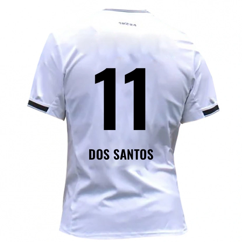 Danxen Mulher Camisola Samuel Dos Santos #11 Branco Vermelho Principal 2025/26 Camisa Brasil