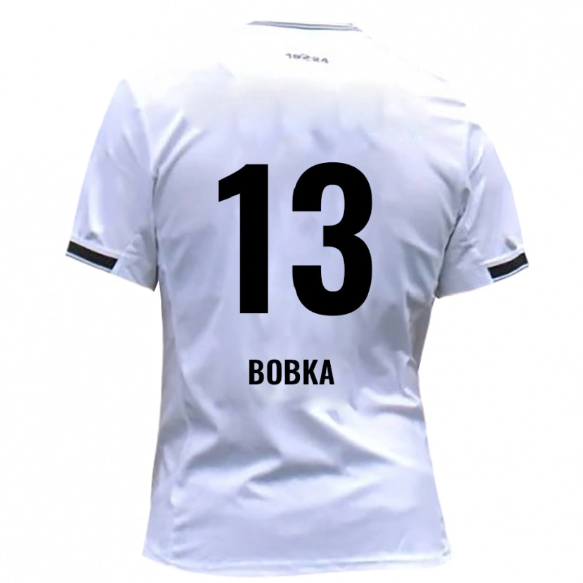 Danxen Mulher Camisola Matti Bobka #13 Branco Vermelho Principal 2025/26 Camisa Brasil