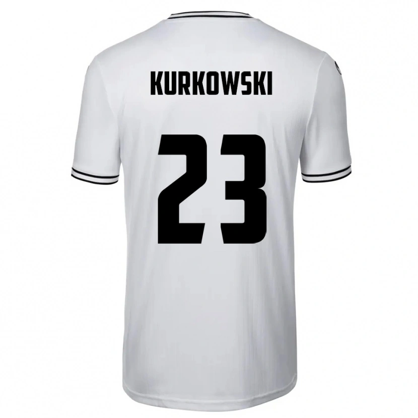 Danxen Mulher Camisola Hannes Kurkowski #23 Branco Preto Principal 2025/26 Camisa Brasil