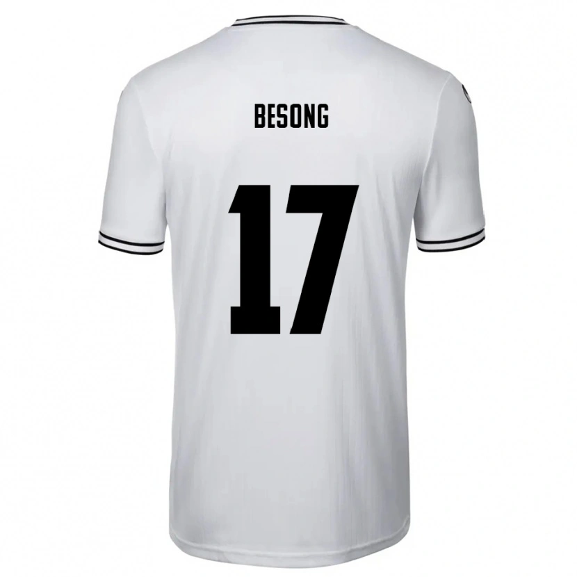 Danxen Mulher Camisola Paul-Philipp Besong #17 Branco Preto Principal 2025/26 Camisa Brasil