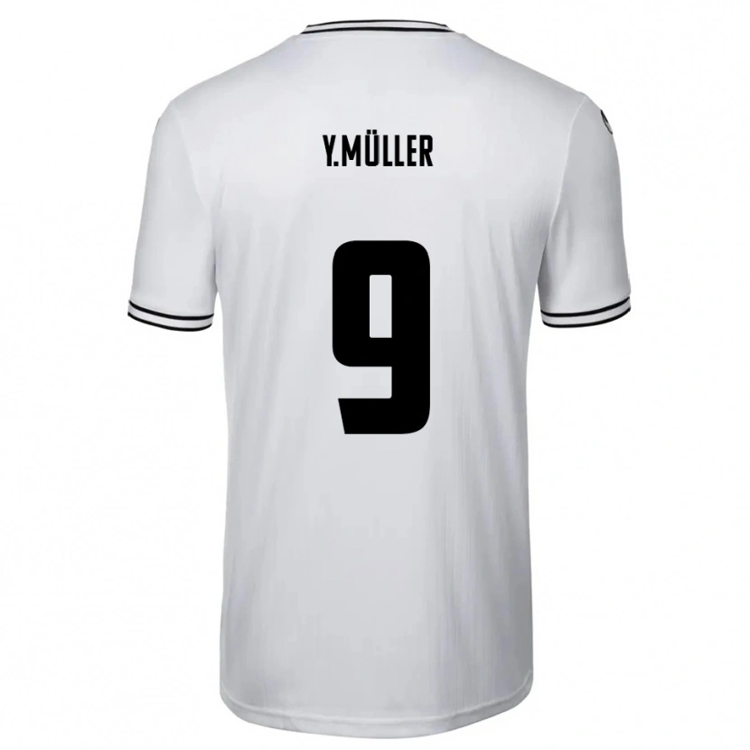Danxen Mulher Camisola Yannick Müller #9 Branco Preto Principal 2025/26 Camisa Brasil