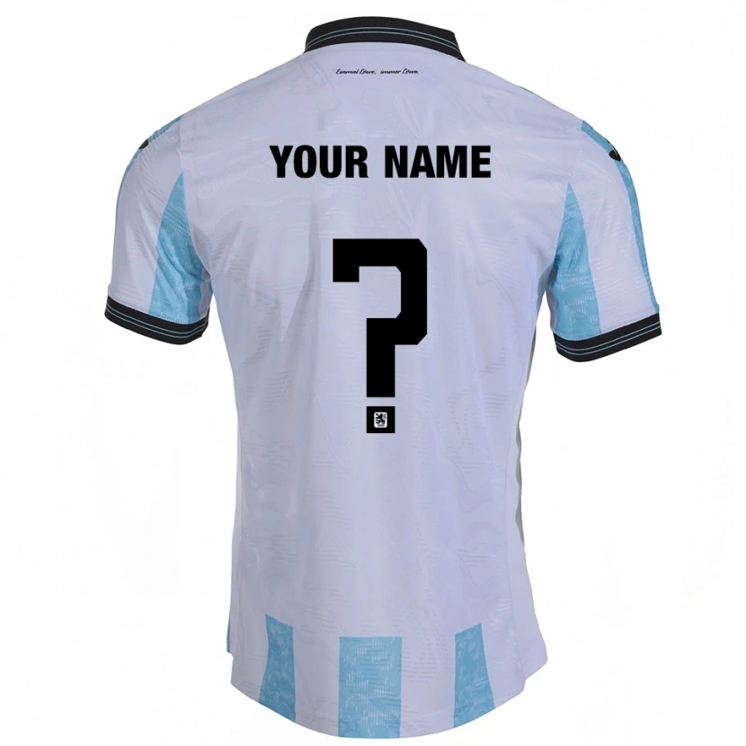 Danxen Mulher Camisola Seu Nome #0 Branco Azul Celeste Principal 2025/26 Camisa Brasil