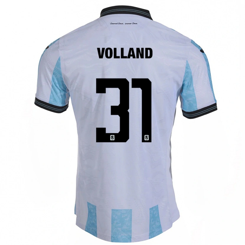 Danxen Mulher Camisola Kevin Volland #31 Branco Azul Celeste Principal 2025/26 Camisa Brasil