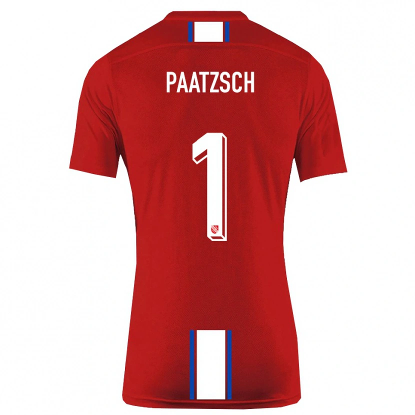 Danxen Mulher Camisola Pascal Paatzsch #1 Vermelho Branco Principal 2025/26 Camisa Brasil