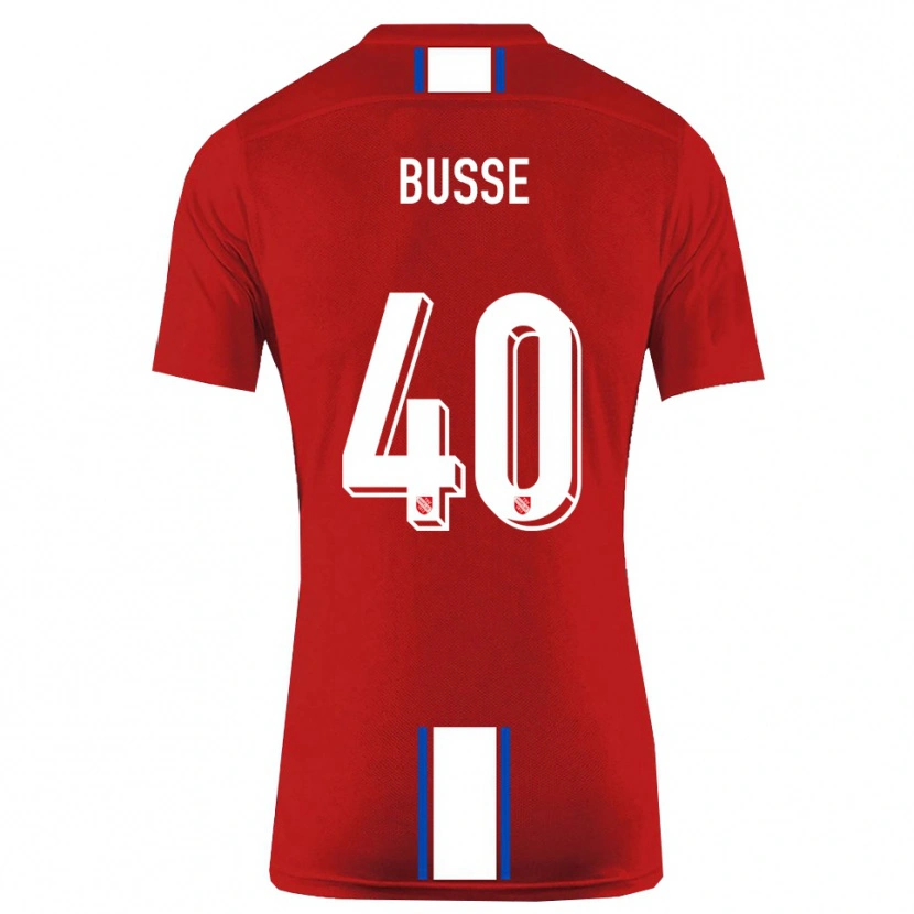 Danxen Mulher Camisola Jonah Busse #40 Vermelho Branco Principal 2025/26 Camisa Brasil