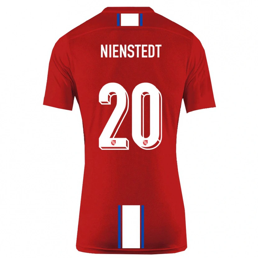 Danxen Mulher Camisola Anakin-Jo Nienstedt #20 Vermelho Branco Principal 2025/26 Camisa Brasil