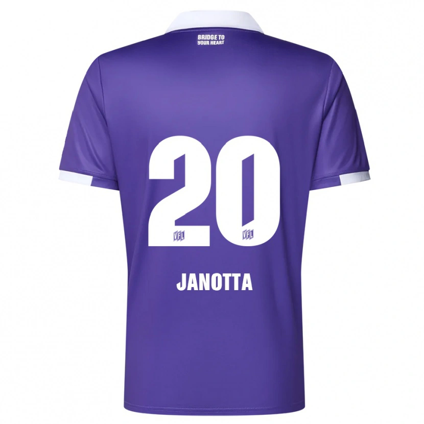 Danxen Mulher Camisola Theo Janotta #20 Roxo Branco Principal 2025/26 Camisa Brasil