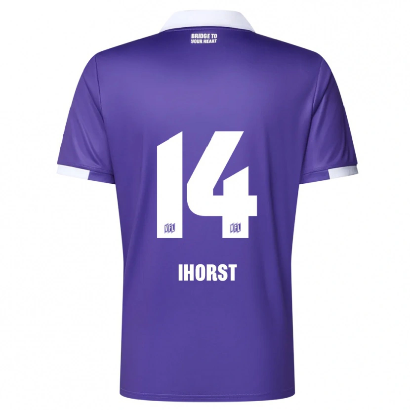 Danxen Mulher Camisola Luc Ihorst #14 Roxo Branco Principal 2025/26 Camisa Brasil