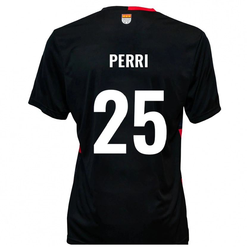 Danxen Mulher Camisola Diego Perri #25 Preto Vermelho Principal 2025/26 Camisa Brasil