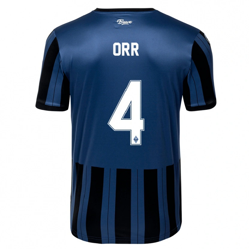 Danxen Mulher Camisola George Orr #4 Azul Cinzento Preto Principal 2025/26 Camisa Brasil