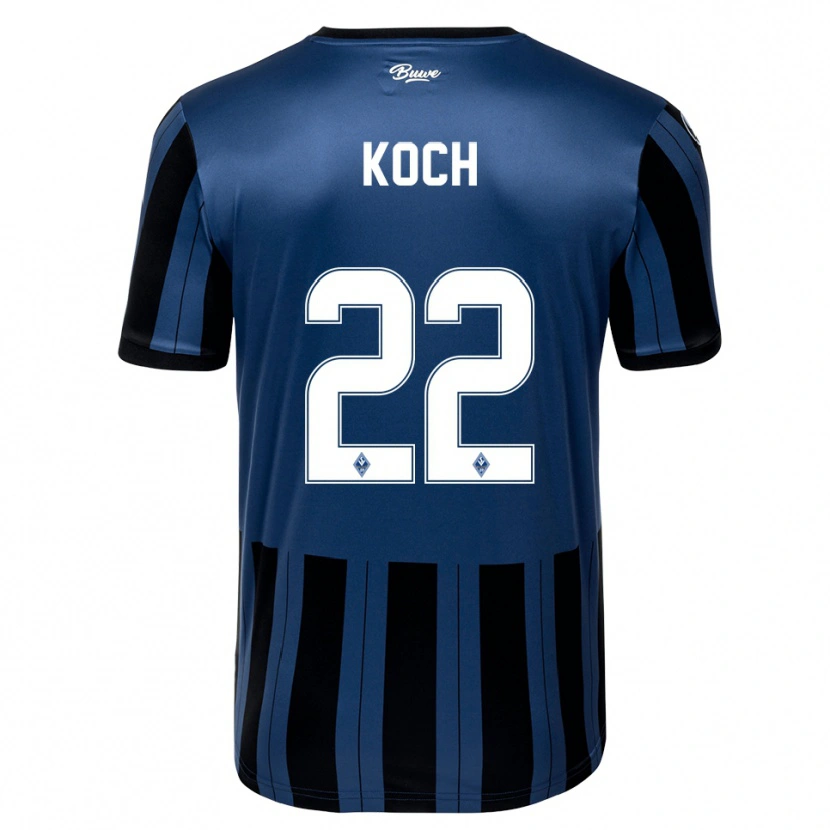 Danxen Mulher Camisola Nico Koch #22 Azul Cinzento Preto Principal 2025/26 Camisa Brasil