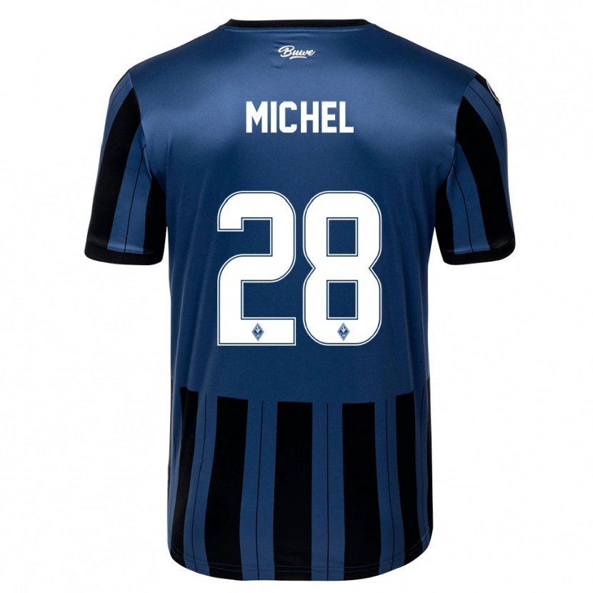 Danxen Mulher Camisola Diego Michel #28 Azul Cinzento Preto Principal 2025/26 Camisa Brasil