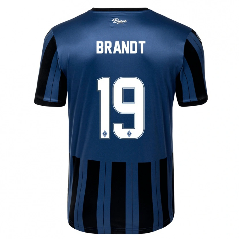 Danxen Mulher Camisola Jascha Brandt #19 Azul Cinzento Preto Principal 2025/26 Camisa Brasil