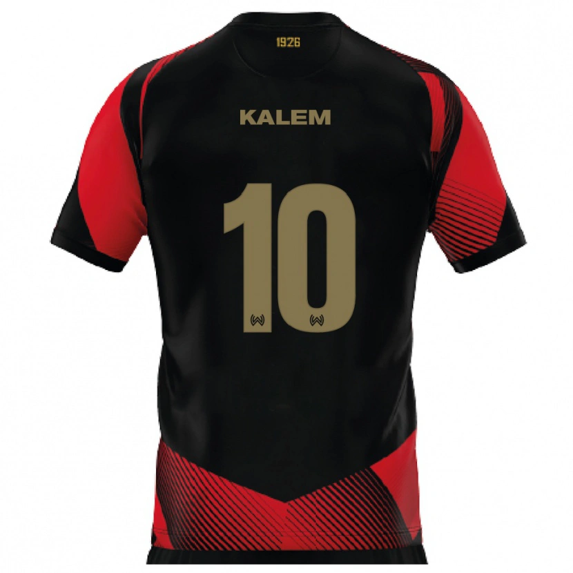 Danxen Mulher Camisola Robin Kalem #10 Preto Vermelho Principal 2025/26 Camisa Brasil
