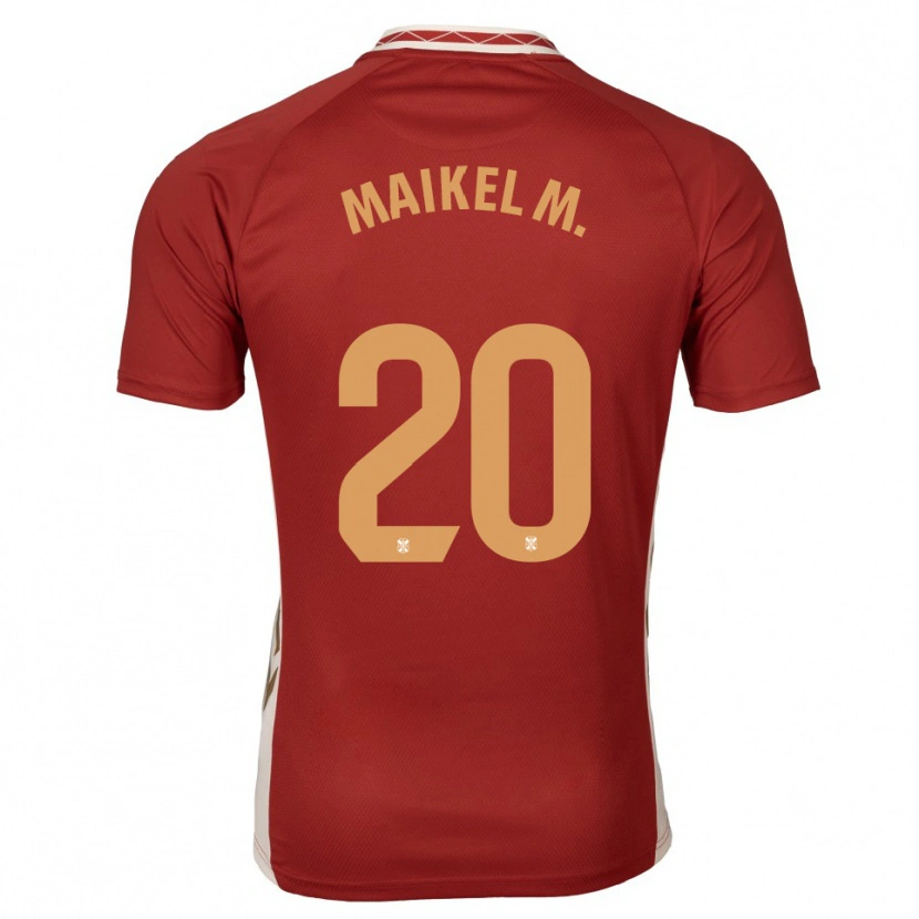 Danxen Mulher Camisola Maikel Mesa #20 Borgonha Dourado Alternativa 2025/26 Camisa Brasil